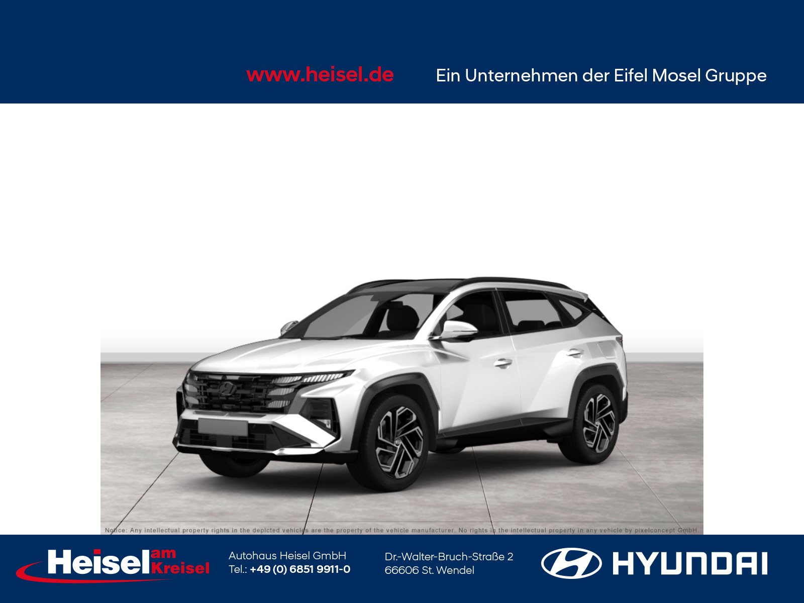 Foto 1 - Hyundai TUCSON Plug-in-Hybrid Select Plug-In - Standort St. Wendel, Serenity White / MIC
