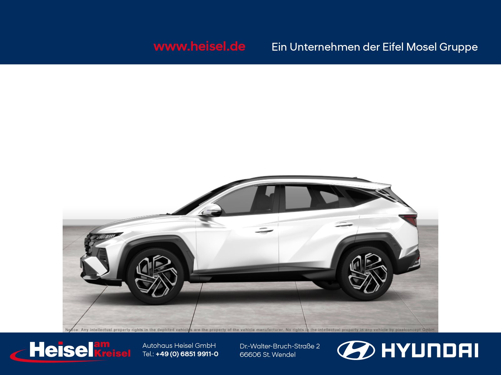 Foto 1 - Hyundai TUCSON Plug-in-Hybrid Select Plug-In - Standort St. Wendel, Serenity White / MIC