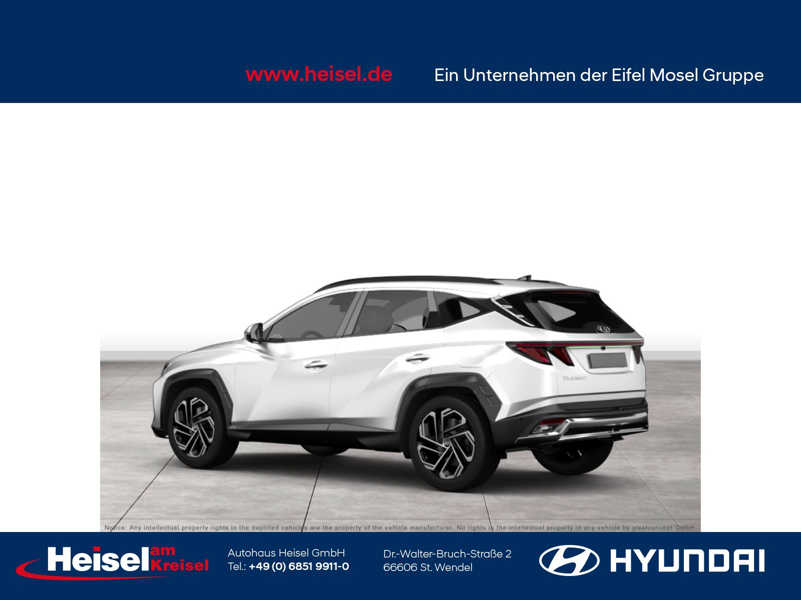 Foto 1 - Hyundai TUCSON Plug-in-Hybrid Select Plug-In - Standort St. Wendel, Serenity White / MIC
