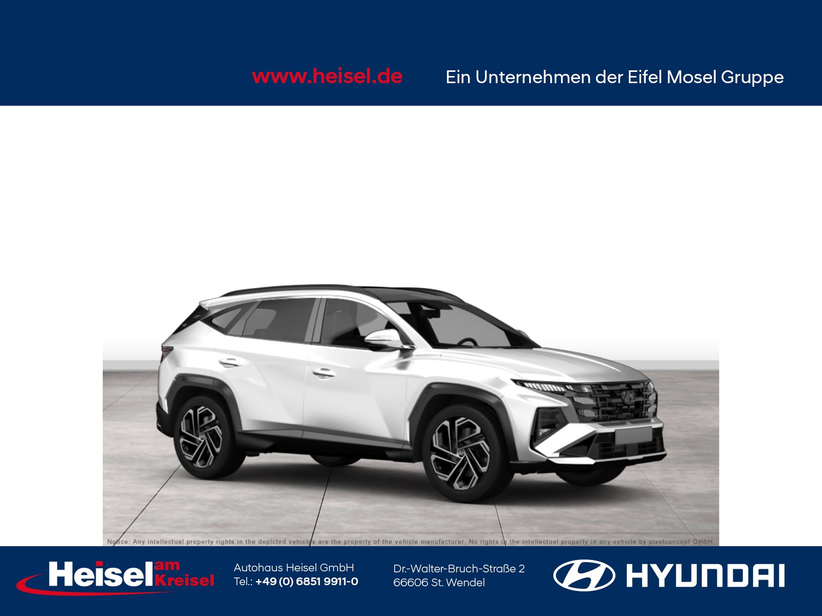 Foto 1 - Hyundai TUCSON Plug-in-Hybrid Select Plug-In - Standort St. Wendel, Serenity White / MIC