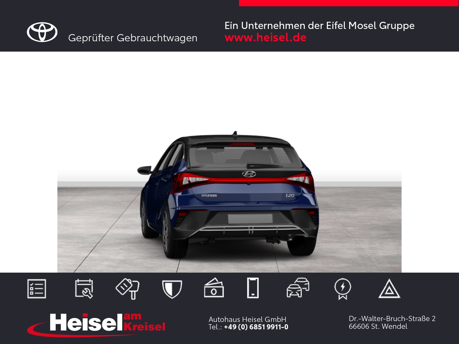 Foto 1 - i20 Prime -Standort St. Wendel, Vibrant Blue / MIC
