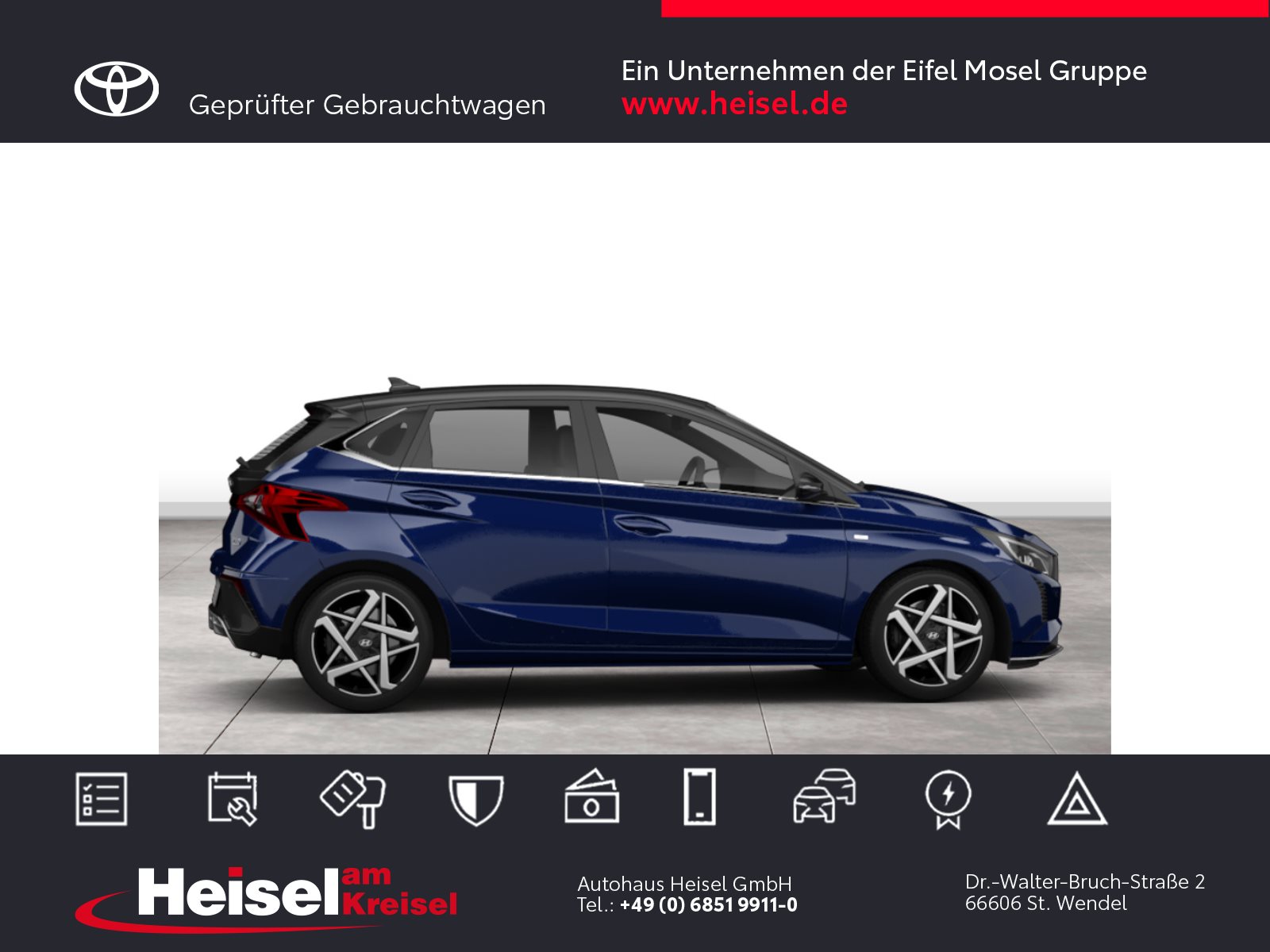 Foto 1 - i20 Prime -Standort St. Wendel, Vibrant Blue / MIC