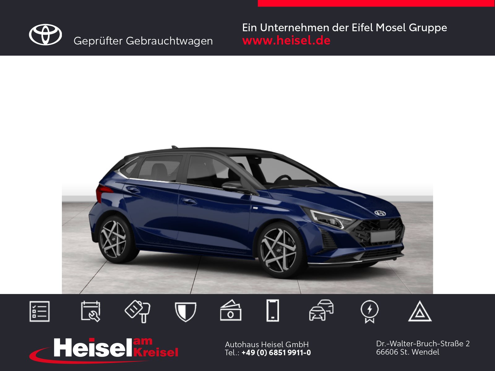 Foto 1 - i20 Prime -Standort St. Wendel, Vibrant Blue / MIC