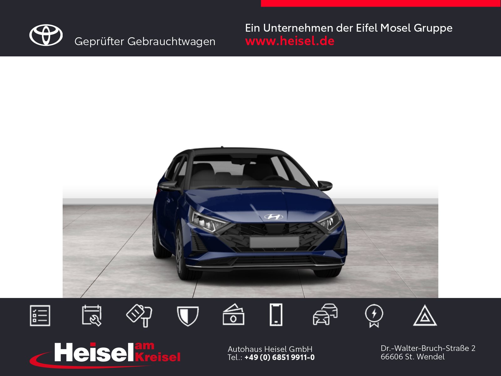 Foto 1 - i20 Prime -Standort St. Wendel, Vibrant Blue / MIC